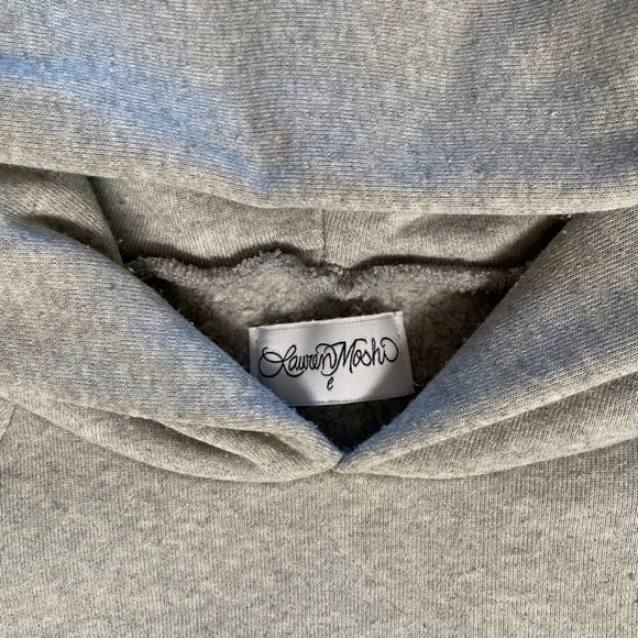 LAUREN MOSHI Renee Pullover Hoodie W Pockets with Love Wings Embroidery - Picture 11 of 12